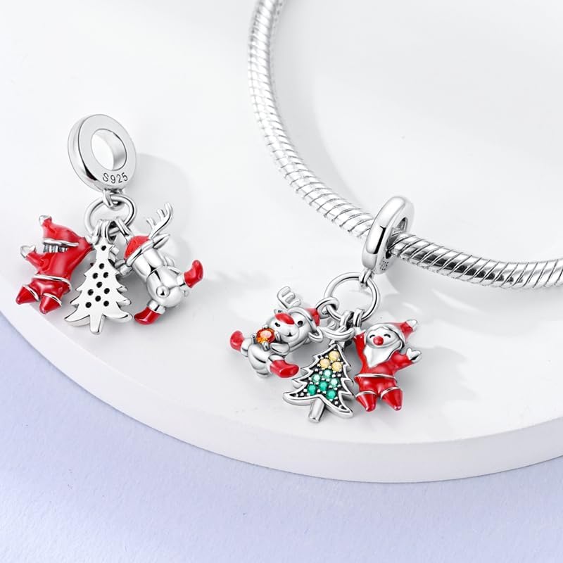 CYCUFF Store 925 Sterling Silver Charms Suitable for Charm Necklaces, Bracelet Pendants Beads Jewellery Gift for Women Family Friends - Image 1